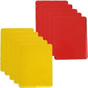 Referee Card Set 10pcs Red Yellow Sports Soccer Referee Warning Cards for Football Soccer
