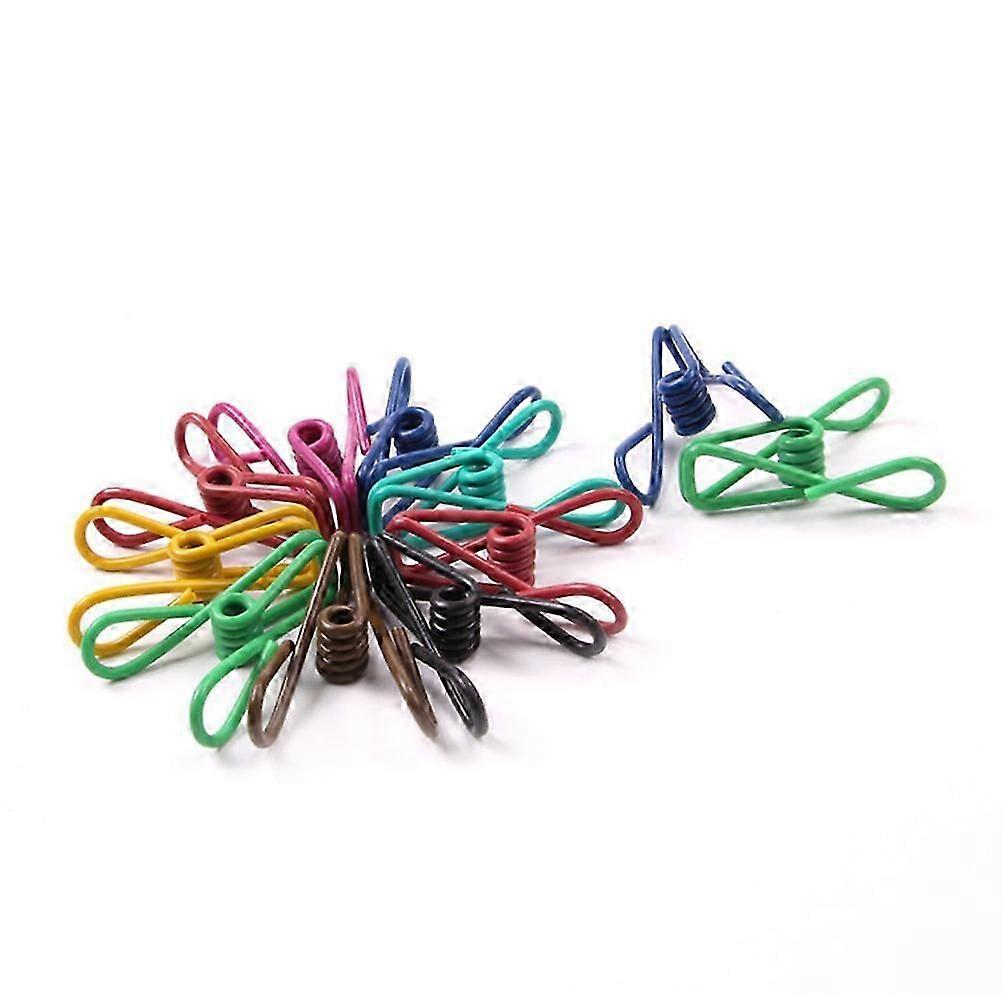 Assorted Color MultiFunctional Utility Clips For Laundry And Office 32Pcs