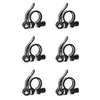 6 abraçadeiras para tubo de selim de bicicleta, para mountain bike e bicicleta de estrada, abraçadeira de trava de selim, abraçadeira de tubo de 28,6 mm