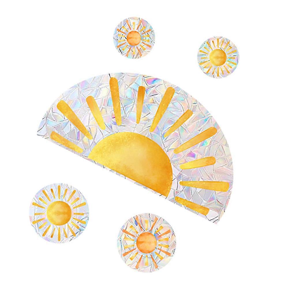 PVC Window Cling Window Sticker for Decoration 3 Sheets Multi Color