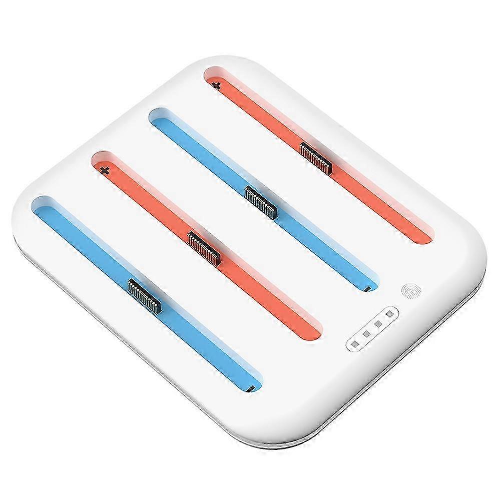 compatible withSwitch 2 Left and Right Handle Charging Base compatible with2 Handle Quad Charging Base with LED Light White