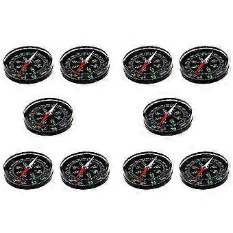 10 Pack 40mm Liquid-Filled Compass for Camping Hiking Outdoor Activities