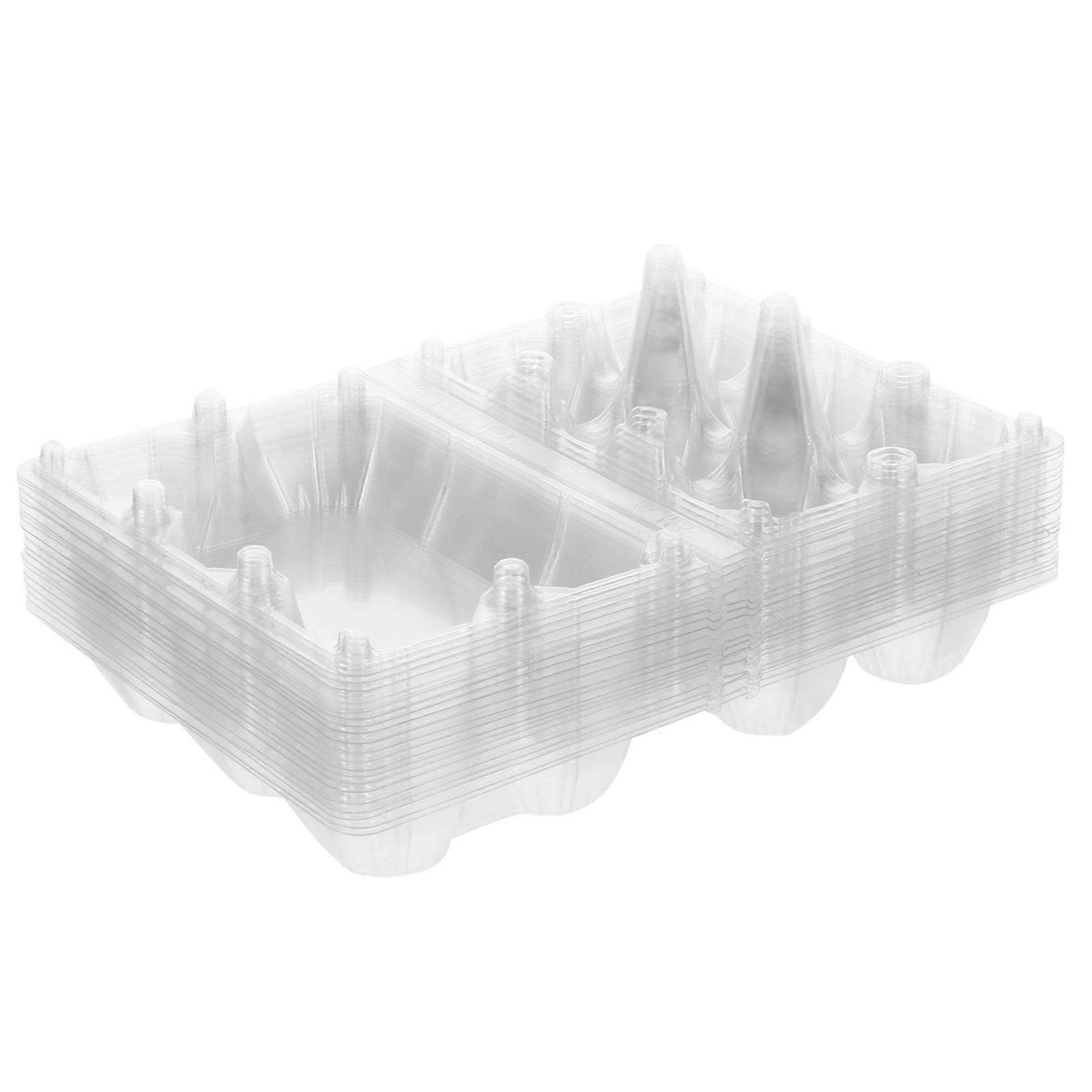20Pcs Plastic Egg Fresh Keeping Boxes Egg Storage Boxes Egg Storage Holders