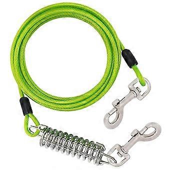 Hundeleine, robuste Hundeleine für große Hunde im Freien, bissfest, dehnbar, ausziehbar, grün