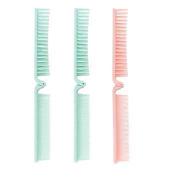 Travel Hair Comb Plastic Foldable Comb for Hair Use 3Pcs Set in Assorted Color
