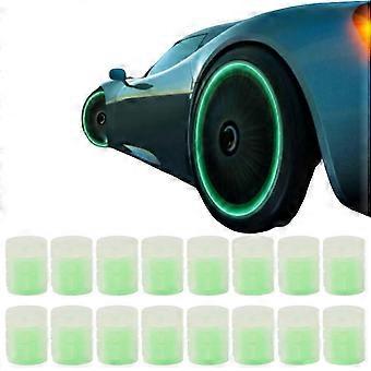 16Pcs Tire Valve Stem Caps Luminous Universal Stem Covers for Cars Trucks Motorcycles Bikes