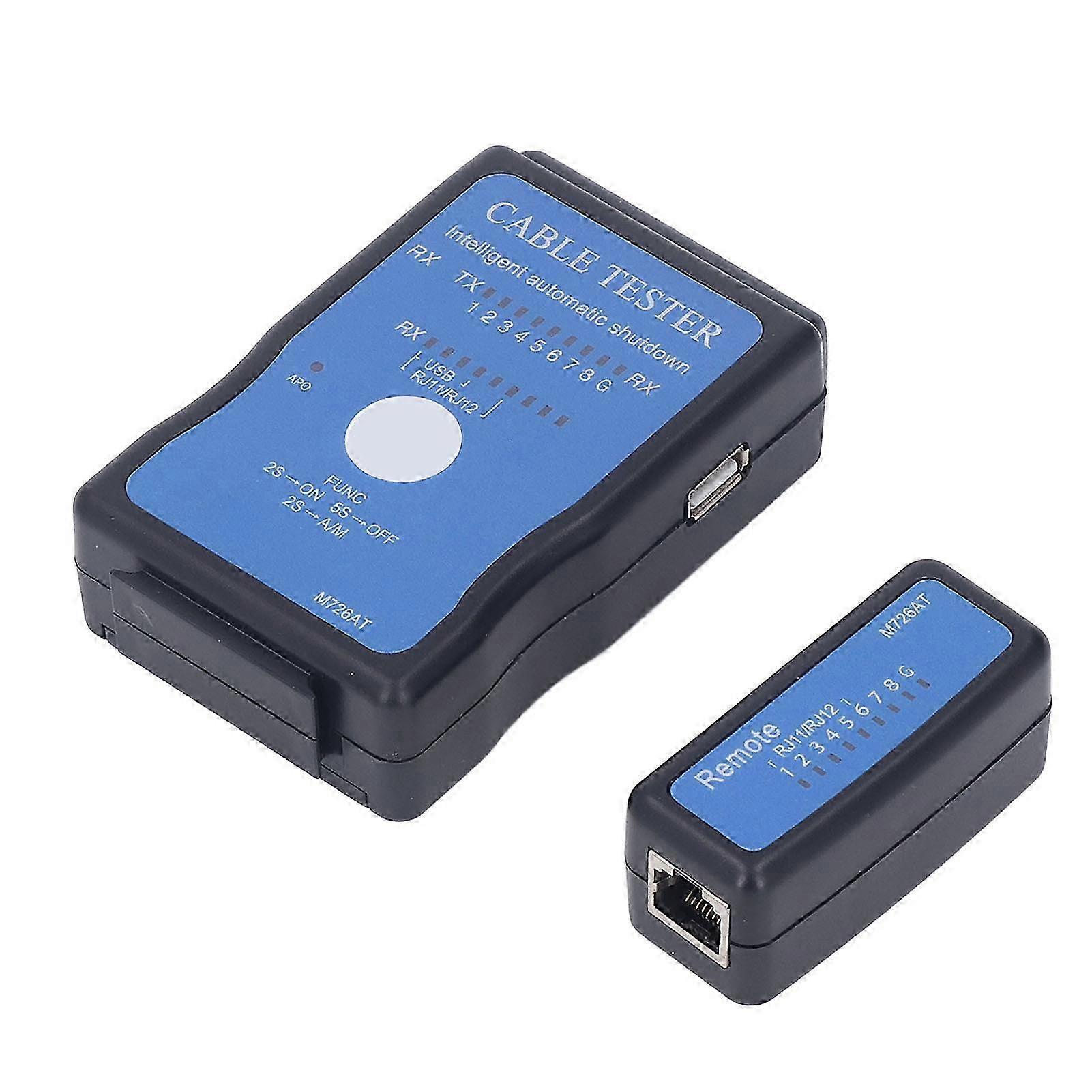 Network Cable Tester Multifunctional Intelligent Testing Split Type Handheld POE Tester compatible with Ethernet