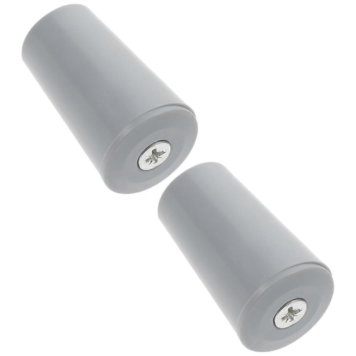 2pcs Roller Shutter Stoppers Window Blind End Stop Replacement Aluminum Alloy Gray Easy Tool Installation