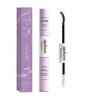 NETCH Lash Bond and Seal Waterproof 10ML for Lash Clusters, 24 Hours SuperStrong Long-Lasting Non-Irritating Eyelash Glue for DIY at Home