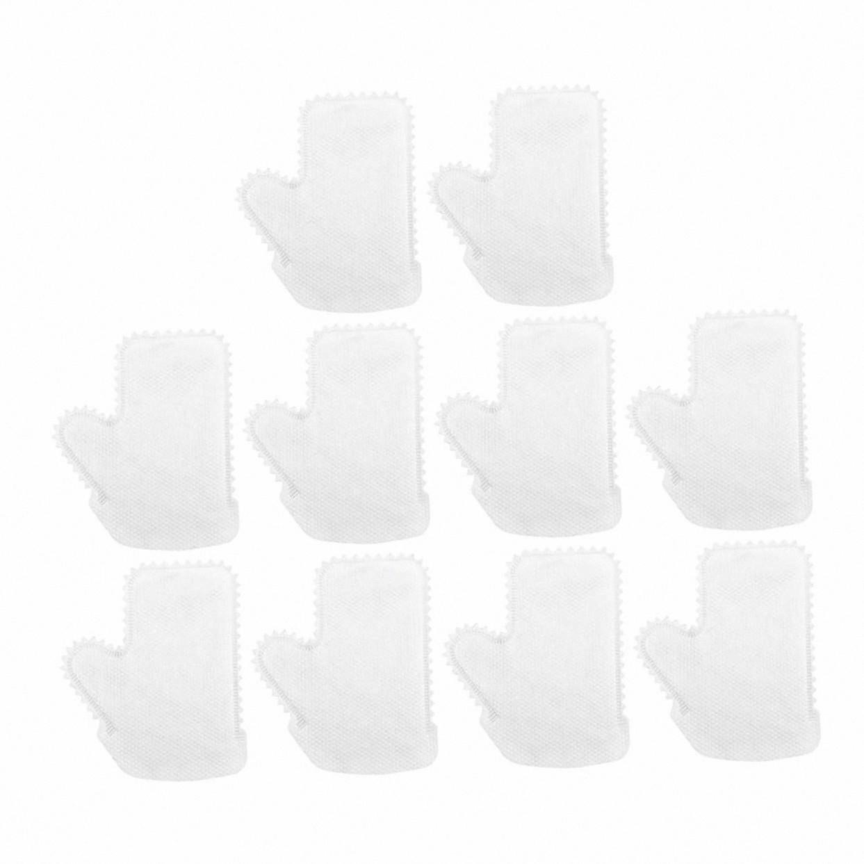 Electrostatic Dust Pickup, Soft Non-Scratch Texture, Disposable Cleaning Gloves, White, 10 Pcs