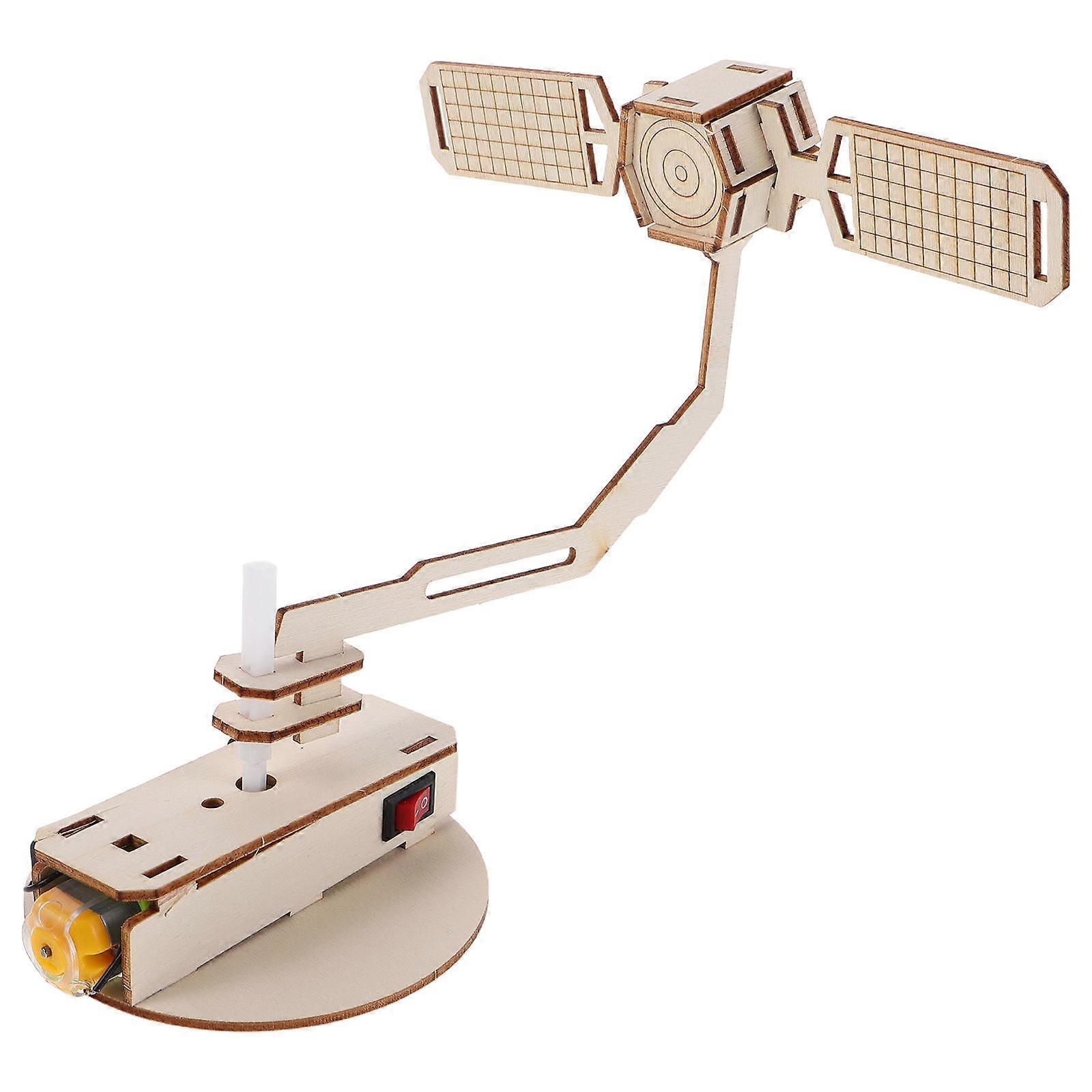 Rotating Satellite Model 3D Spacecraft Stem Educational Toy 3Set