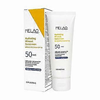 Mineral Sunscreen SPF 50+, Face Sunscreen with Hyaluronic Acid + Niacinamide + Ceramides, Refreshing Waterproof Sun Protection, Non-Greasy