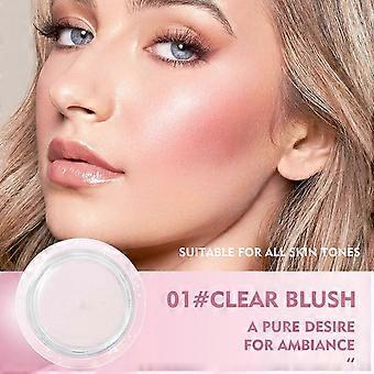 Fargeskiftende rødme, glitterfarge skiftende blusher for kinn, vanntett lett ph rouge, fuktighetsgivende langvarig rougegel