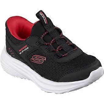Skechers Bounder Pro Boy's Black/Red Trainers