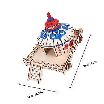 Hamster Wood House Pet Cage Toy Featuring Natural Wood Material