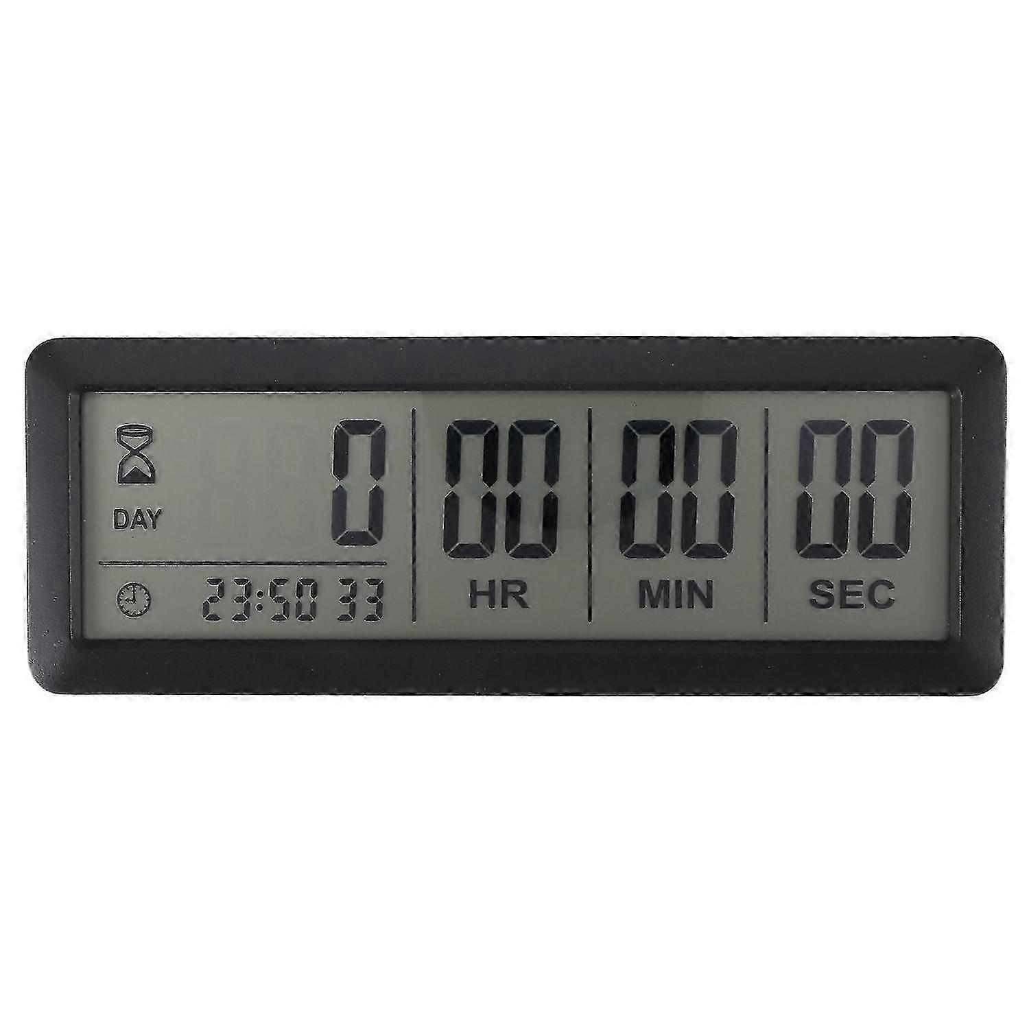 Dual-Mode 999-Hour LCD Countdown Clock