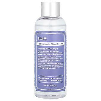 Dear, Klairs, Supple Preparation Unparfümierter Toner, 6,08 fl oz (180 ml)