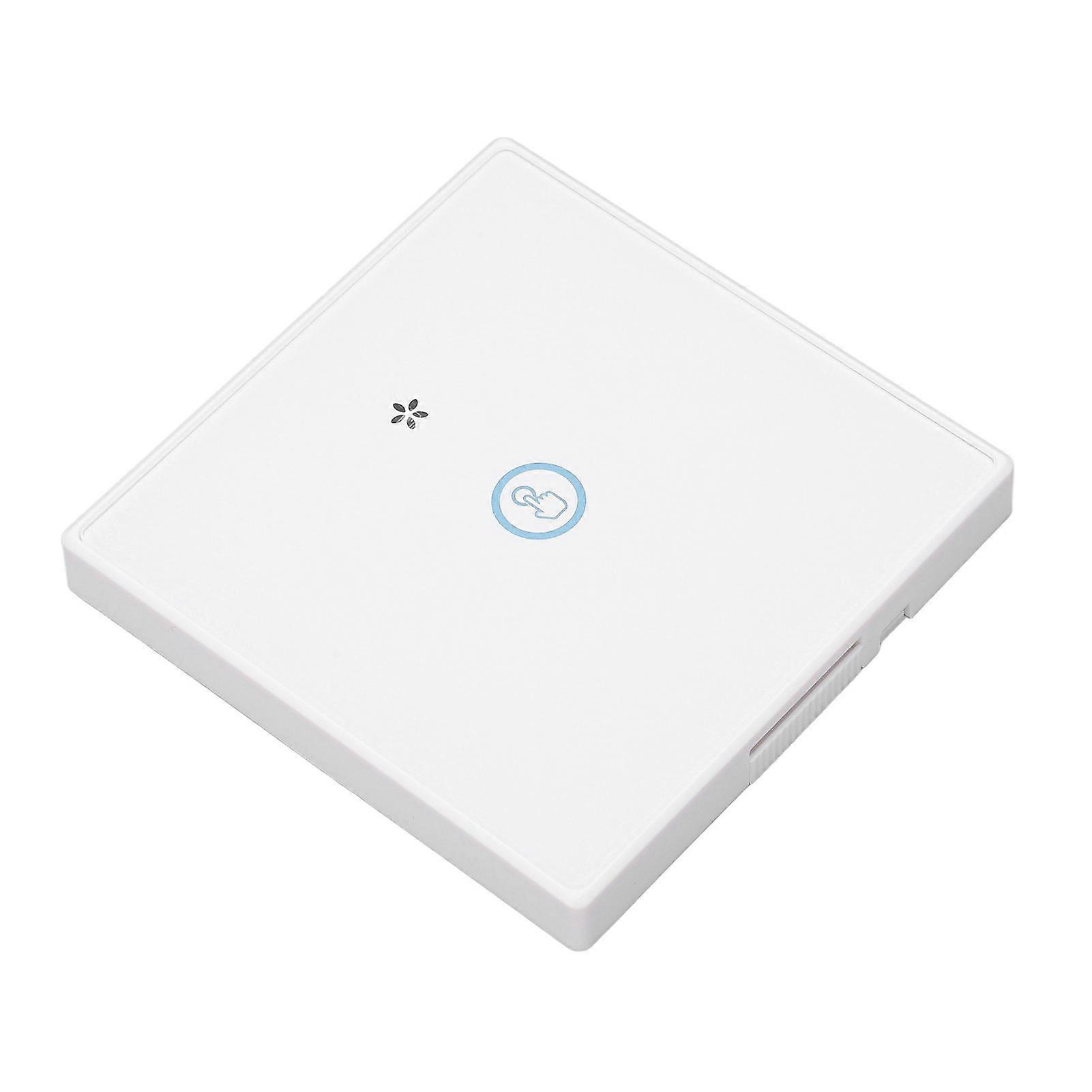 Wireless Light Switch Tempered Glass Panel Smart Touch Wall Switch 433MHz with Receiver