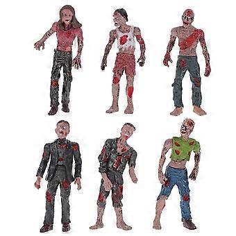 Bambole Zombie per Ragazzi Modelli Statici Figure Giocattoli con 6 Pezzi