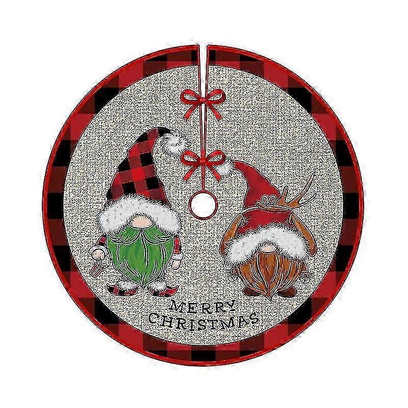 Festive Gnomes Tree Skirt 32"