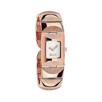 D&g Tweed Quartz Analog Women Watch with DW0324 Gold Plated Stainless Steel Bracelet