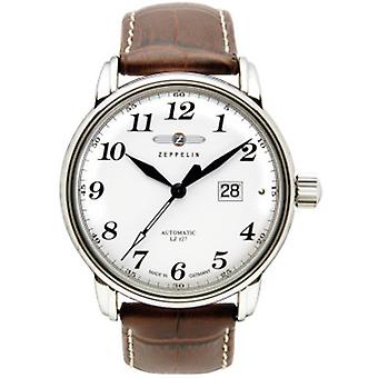 Count Automatic Analog Man Watch with Cowhide Bracelet 7652-1