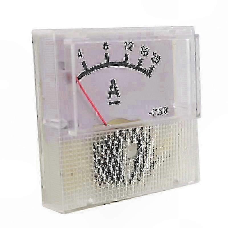 Square Panel Meter, Mechanical Pointer DC Volt-Ammeter, 0-20A Range, 91C16 Model