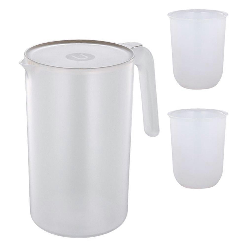 Beige Kettle for Storage Use with Lid 1Set