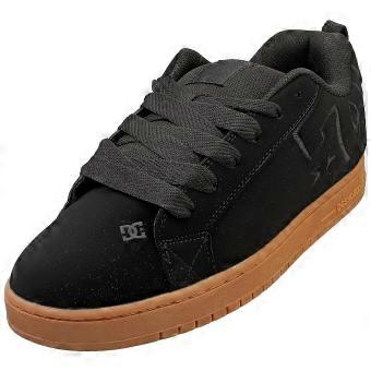 DC Shoes Court Graffik Mens Skate Trainers in Black Gum