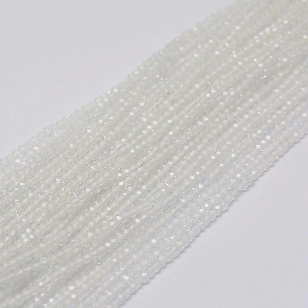 3strands Quartz Beads Strands Round Faceted