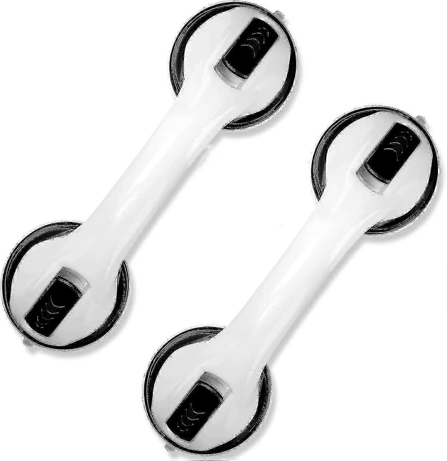 12" Shower Handle 2-pack, Bathroom Grab Bars with Strong Suction Cup