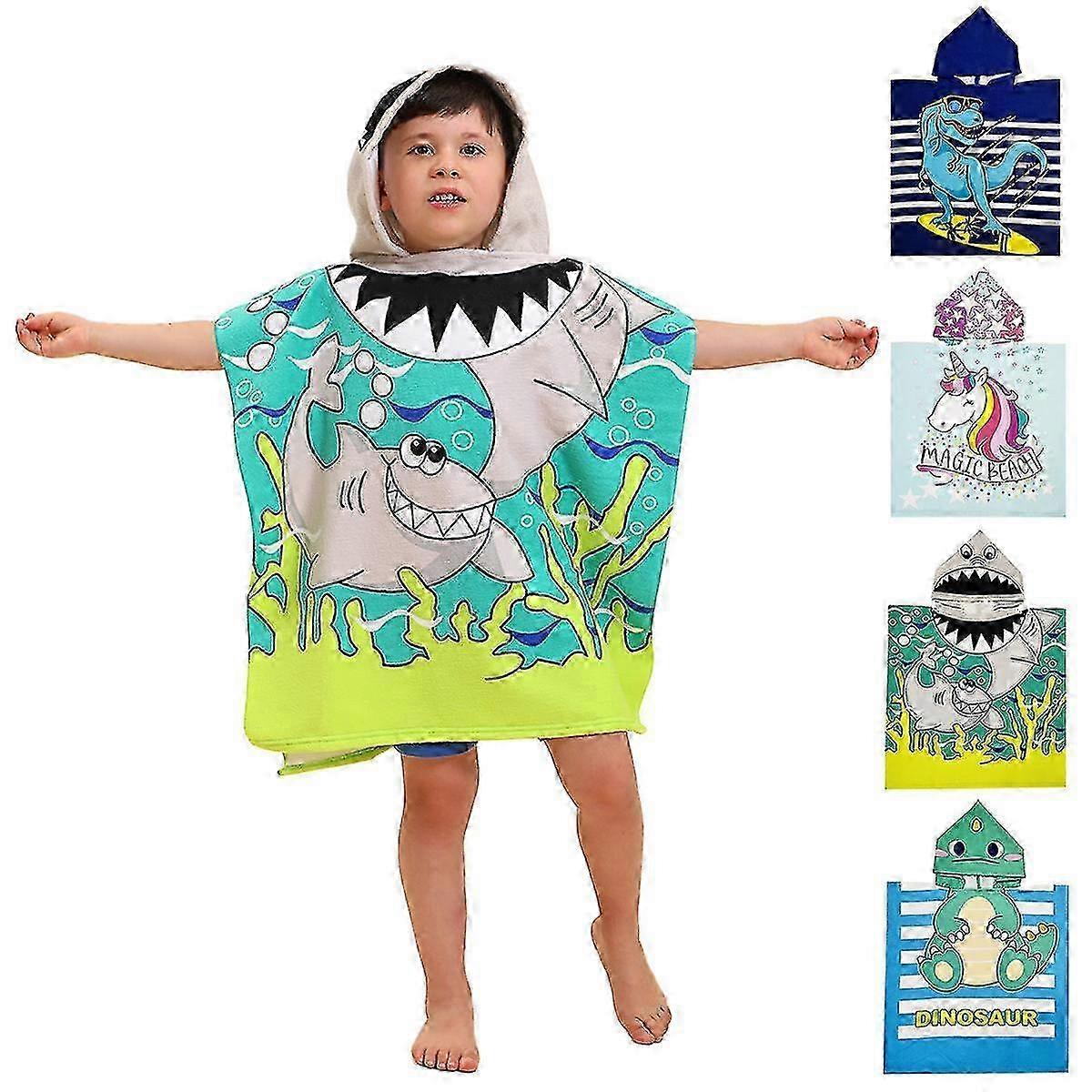 Soft Microfiber Kids Beach Cape Towel