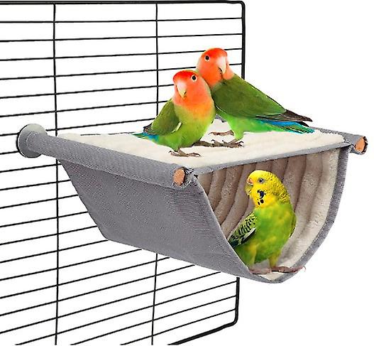 Winter Gray Warm Bird Nest Bed Hanging Hammock Snuggle Hut Parrot House Tent Toy Bird Cage Perch Parrot Parrot Hamster Canary Guinea Pig