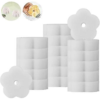 18 Pieces Oil Absorbing Sponge Flower Shape Scum Sponge Oil Absorbi...