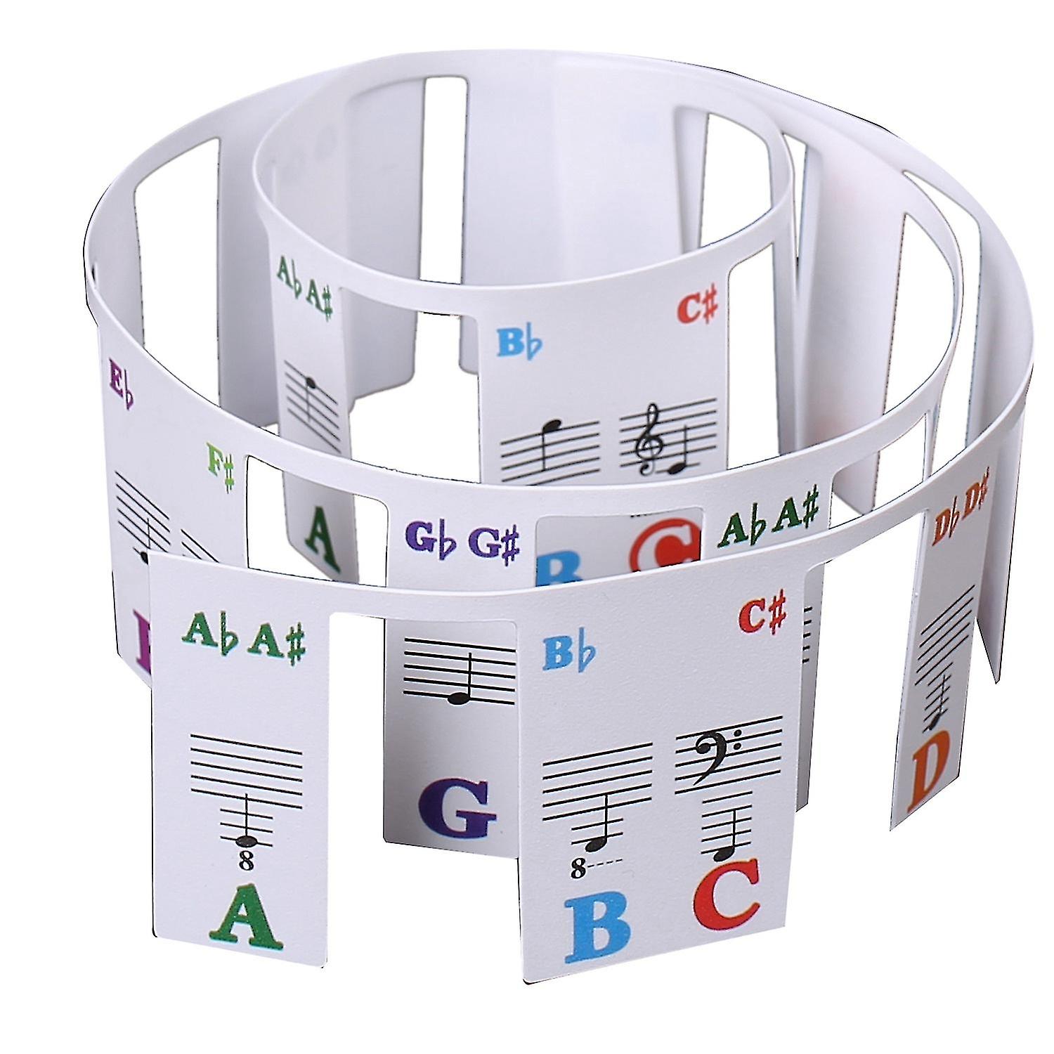 Piano Keyboard Stickers /electric Piano 61 Keys Stave Notation Note Strip Label For Beginners Stude
