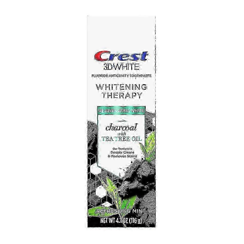 Crest 3d Whitening Therapy Charcoal Toothpaste, Tea Tree Oil, 4.1 Oz