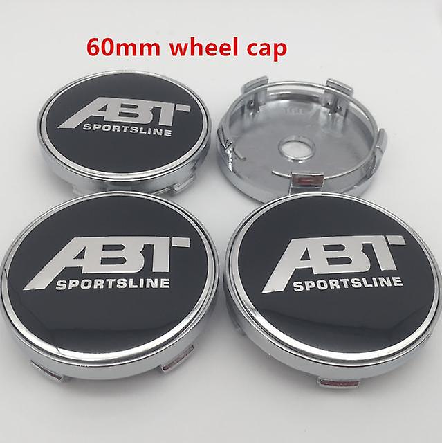 4pcs 56mm 60mm 65mm 68mm Abt Car Wheel Center Hub Cap Badge Emblem Sticker Styling Accessories Johx