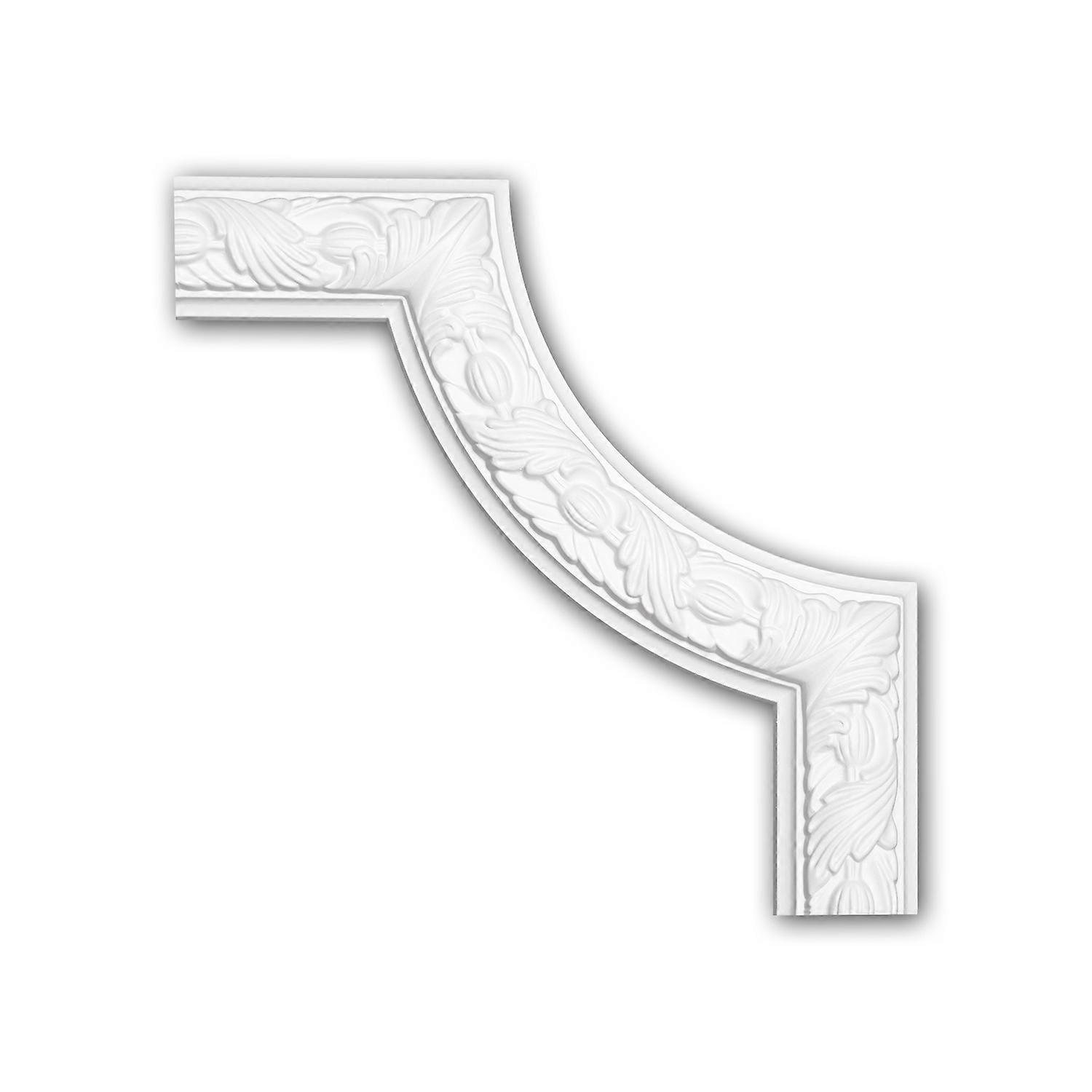 e-Delux GmbH 1 x Élément de coin 152348 Profhome blanc Mousse de polyuréthane rigide prétraité léger, solide, indéformable