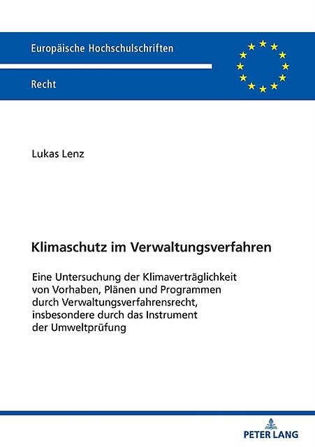Klimaschutz Im Verwaltungsverfahren by Lukas Lenz Paperback