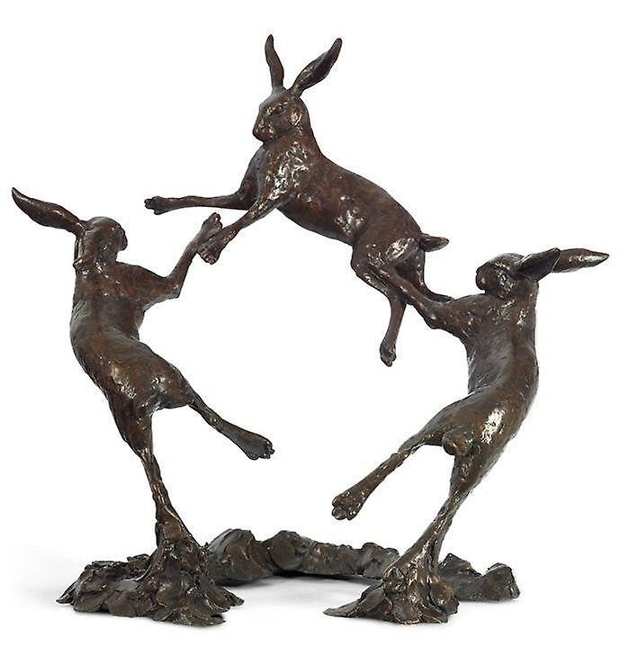 Moondance Dancing Hares Sculptures & Statues