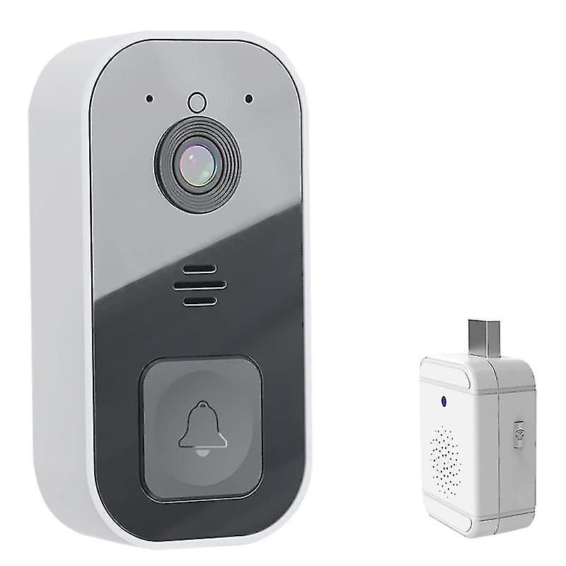 Smart Wireless Remote , Home Intercom Hd Night Vision Wi-fi Timbre antirrobo recargable
