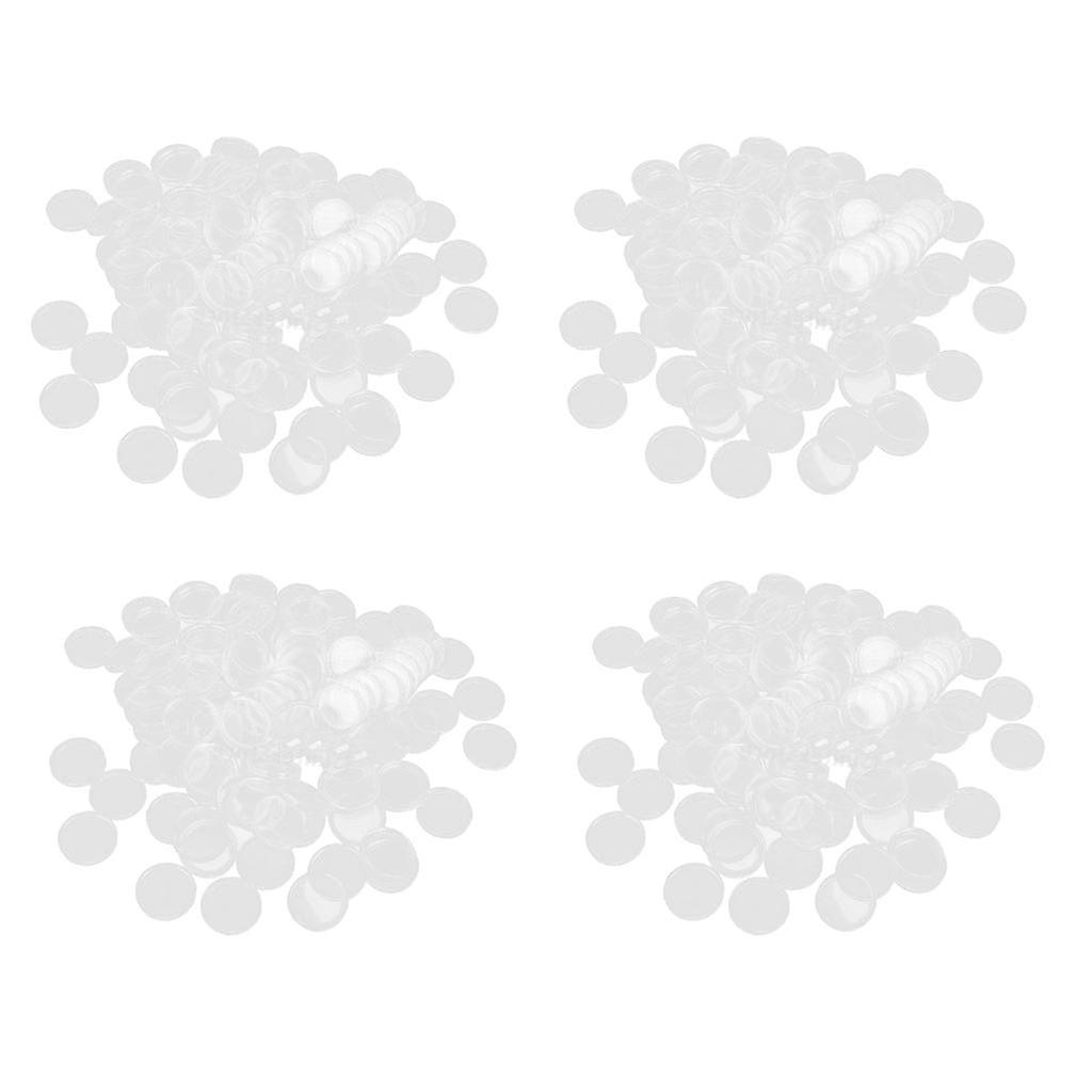 400 x Plastic Clear Coin Capsules Containers Boxes Holders 32mm