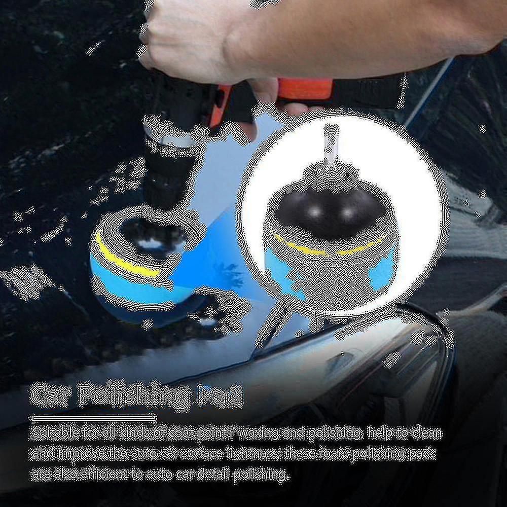 35 Pieces Car Polishing Pad Kit 80mm Buffing Pads Foam Polish Pads Polisher Attachment For Drill