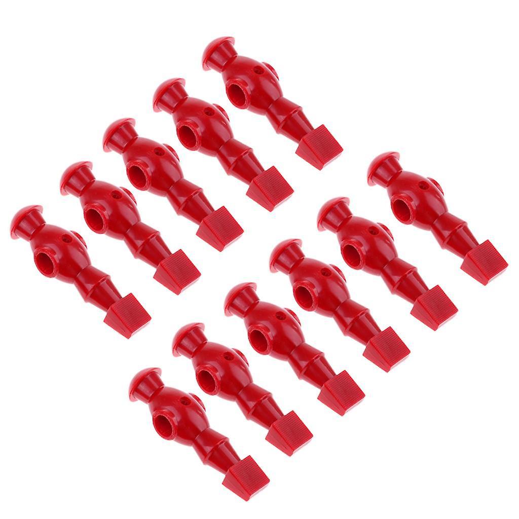 11 Pieces Table Soccer Players Replacement Foosball Table Men Players Red