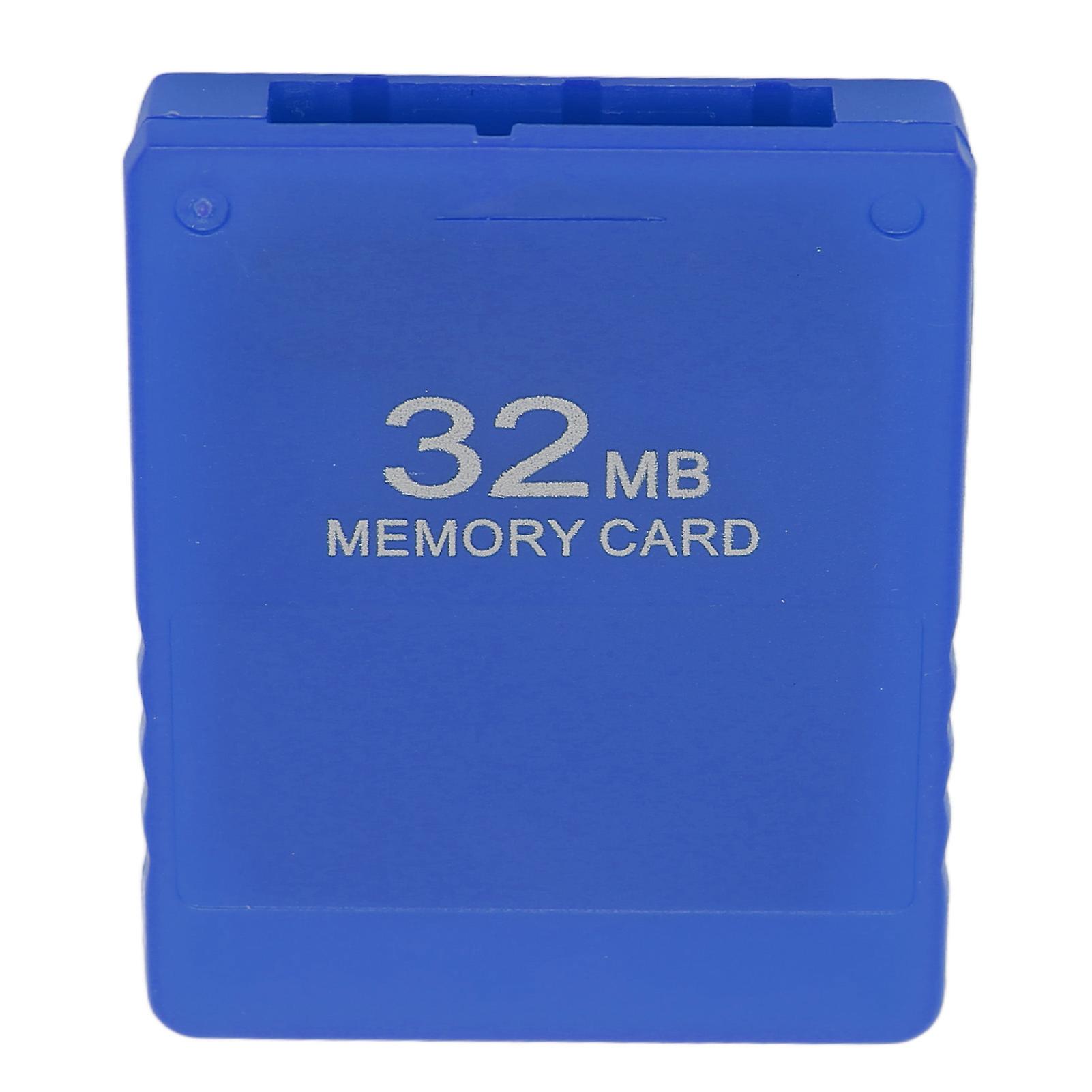32MB Game Console Memory Card High Speed FMCB1.966 Gaming External Data Card for PS2Blue