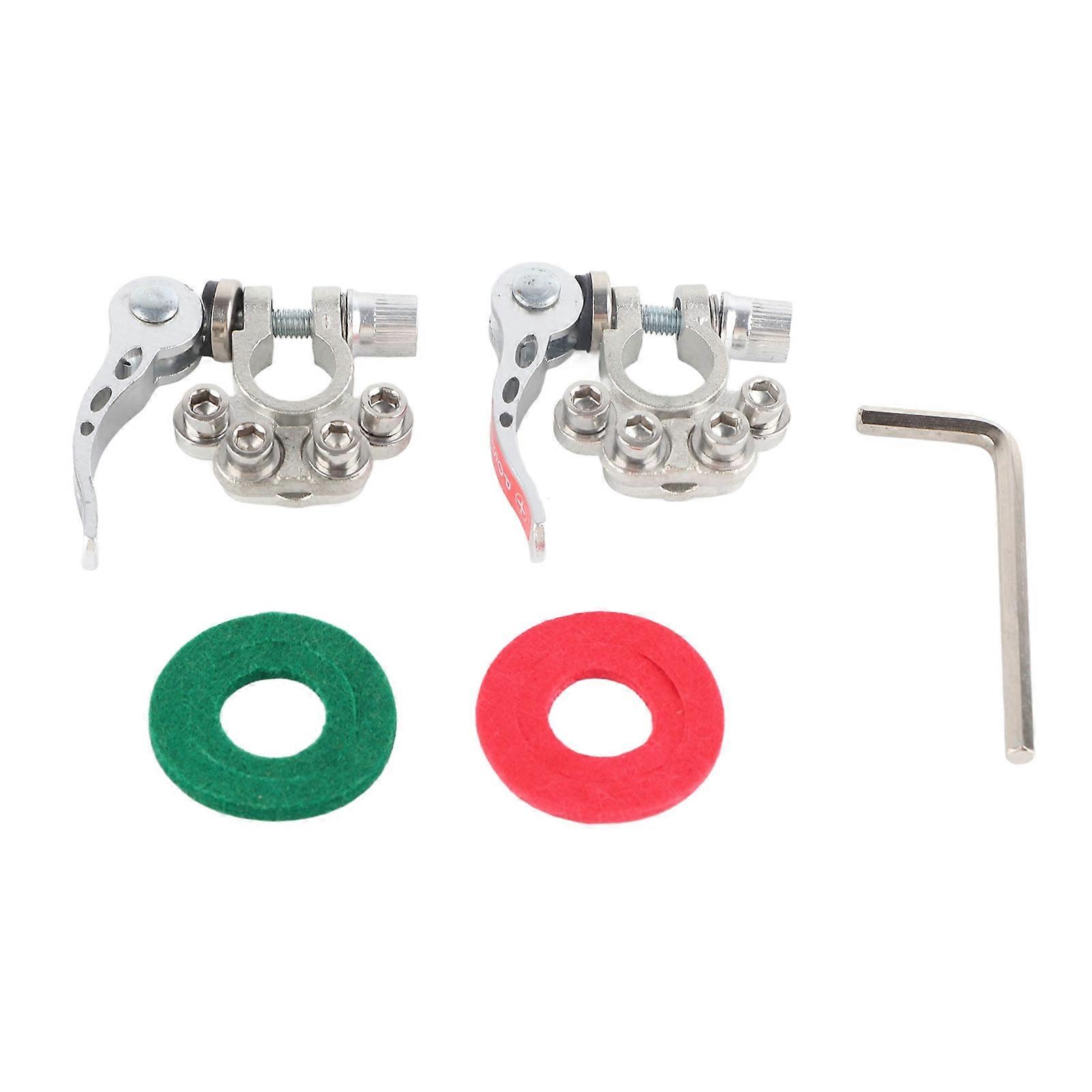 Battery Terminal Connector for Quick Release, Corrosion Resistance Quick Disconnect Clamp Clip Positive Negative End for Cylindrical Automotive