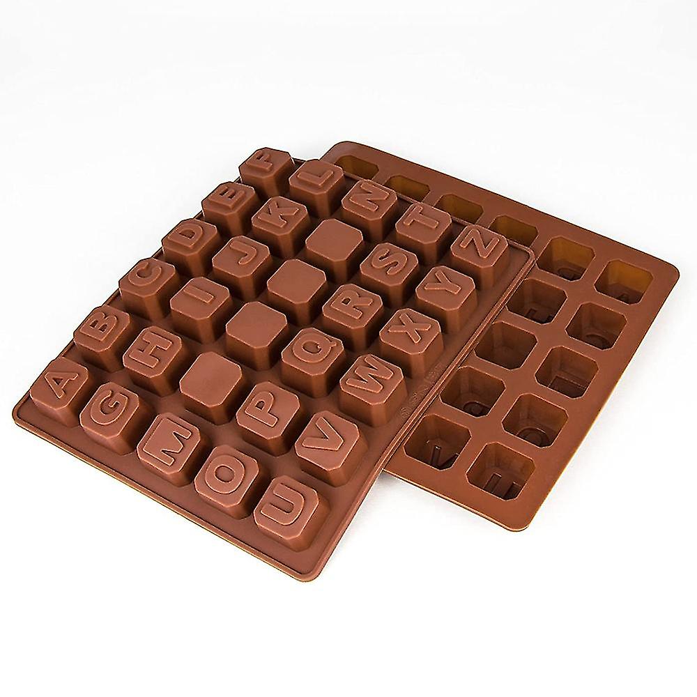 Silicone Letter Mold Chocolate Molds 26 Alphabets Candy Tray