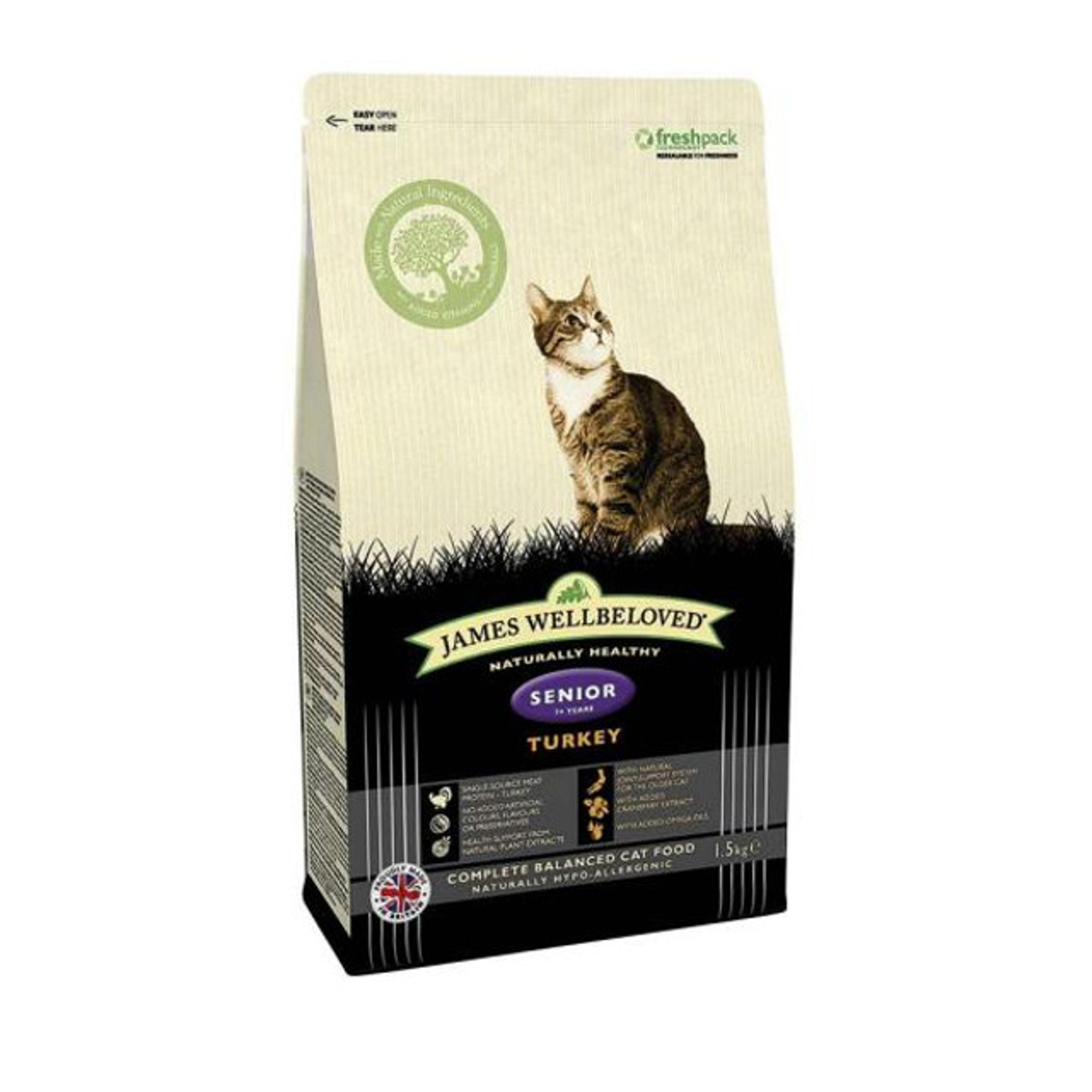 Wellbeloved 猫粮火鸡和米饭高级 1.5 公斤