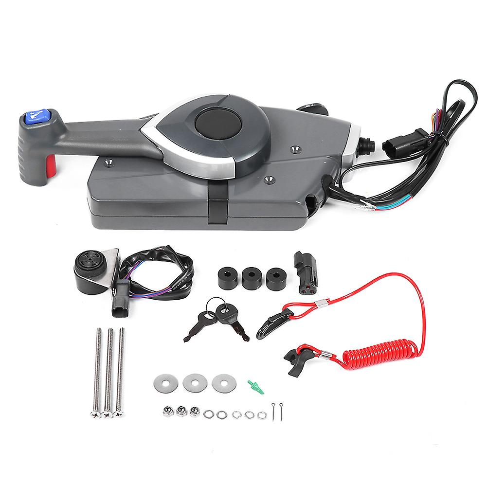 Outboard Side Remote Control Box Throttle Shift for Boat Motor, Compatible with 5006180, Marine Engine Controller, Easy Installation