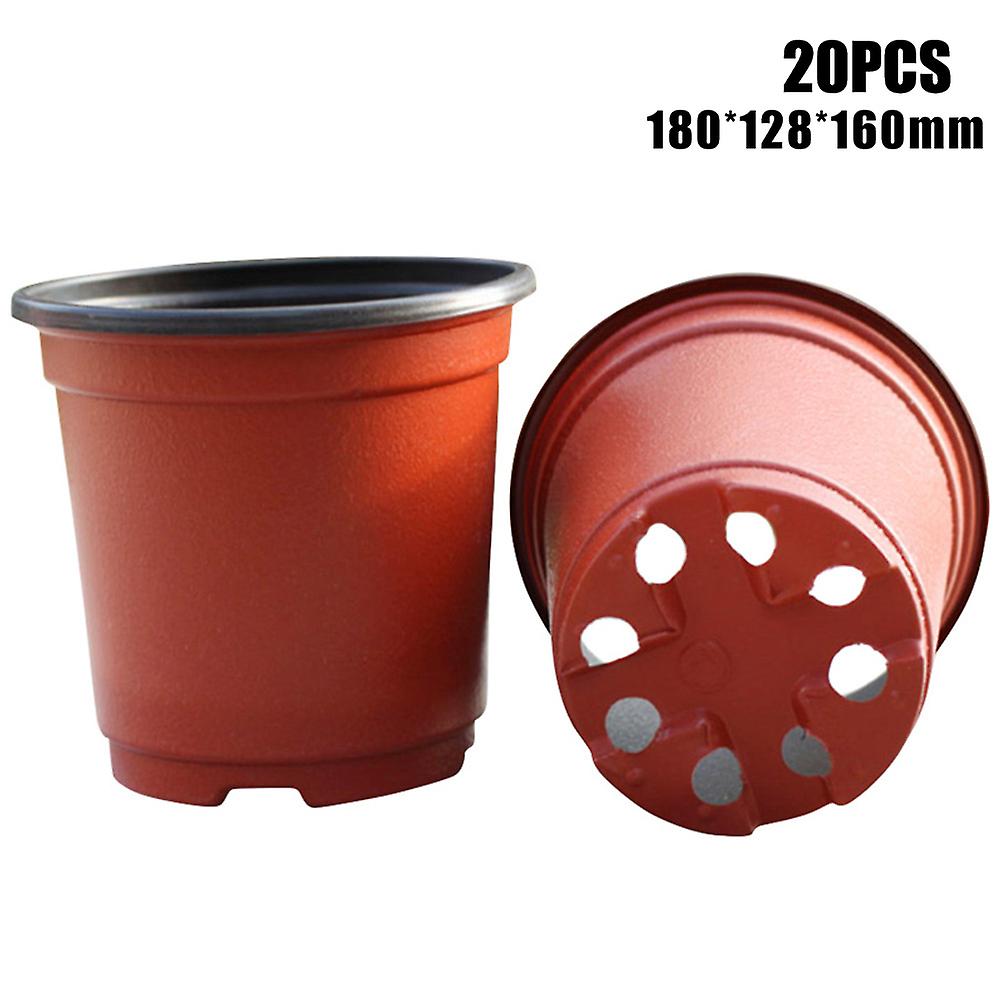 20/50/100 Pcs Plastic Nursery Pot Double Color Plant Seedling Holder Raising Nutrition Block Pots